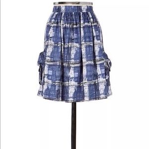 Anthropologie Watercolor Skirt
